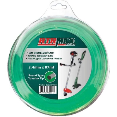 RTR-MAX Корда за тример 2.4мм х 87м кръгла rtrmax 34146