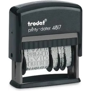 TRODAT Печат с дата и текст с 12 текста, trodat "4817" 4817 ung (4817 ung)
