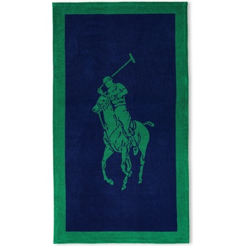 Ralph Lauren Home Хавлиена кърпа Ralph Lauren Home Polo Jacquard Beach Towel - Navy / Billard