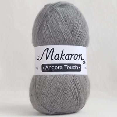 Makaron Angora Touch šedá
