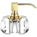 DECOR WALTHER Дозатор за сапун Kristall с златиста помпа прозрачен (0924456)