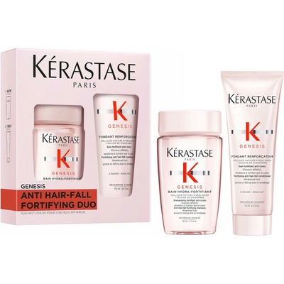 Kérastase Genesis Duo Discovery šampon Bain Hydra Fortifiant 80 ml + kondicionér Fondant Renforçateur 75 ml