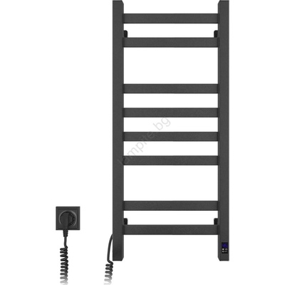 Navin Електрически сушилник за кърпи с термостат AVANGARD 105W 80x36 cm черен ляв (NV0025)
