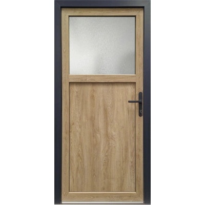 JOSEFMEETH Vedľajšie vchodové dvere Pro M01 biela/Turner Oak 88x200 R