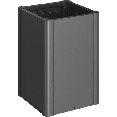 Biohort Vyvýšený záhon Belvedere Maxi plechový 53 x 53 x 77 cm tmavosivý metalický