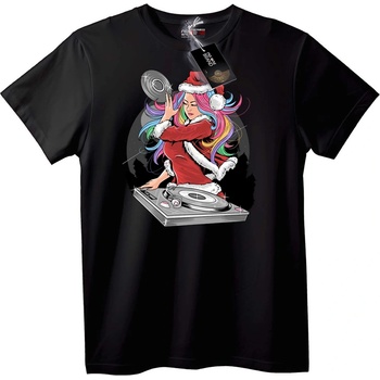 NOONEBRAND Тениска Санта DJ - 4XL, White