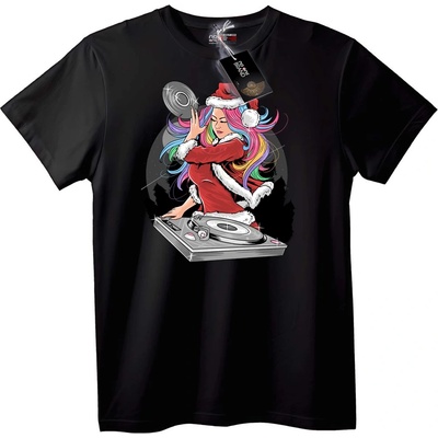 NOONEBRAND Тениска Санта DJ - 4XL, White