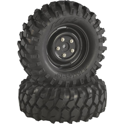Absima 1:10 crawler kompletné kolesá Offroad V Block Crawler čierna 2 ks 2500031