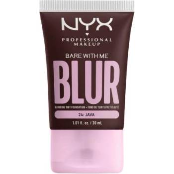 NYX Professional Makeup Bare With Me Blur Tint Foundation матиращ фон дьо тен със средно покритие 30 ml нюанс 24 Java