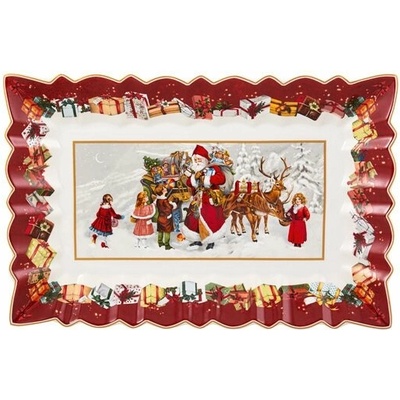 Villeroy & Boch Toy's Fantasy hluboký podnos Santa s dětmi 35 x 23 cm 14-8332-2211