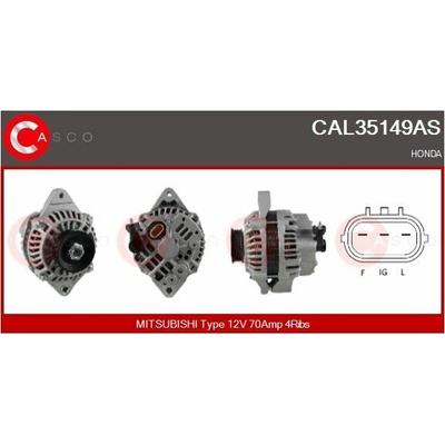 ALTERNATOR 12V 70A CAL35149AS