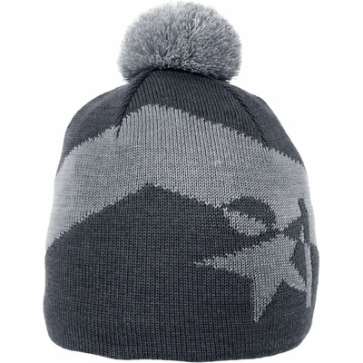 Warmpeace čiapka LUCKY black/iron