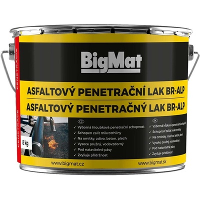 BigMat Lak asfaltový penetrační BR-ALP 8 kg