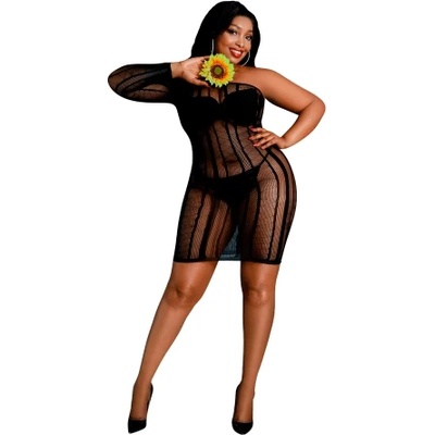 Moonlight Еротична мрежеста рокля Moonlight M05 Queen Size