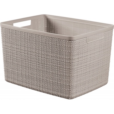 Curver Jute L košík 20 l taupe