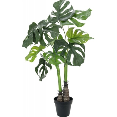 Umělá palma Monstera deliciosa - 2 kmeny, 90cm