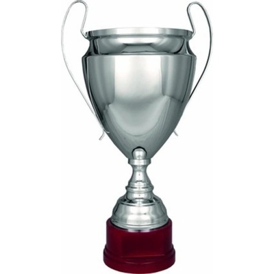 Stříbrný kovový pohár 60 cm 24 cm
