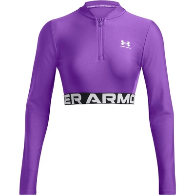 Under Armour Women's HeatGear Long-Sleeve Performance Gym Top - Purple