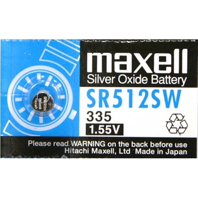 Maxell Батерия сребърна Maxell SR, SR512SW, 1.55V, 1 бр (MLBSSR512SW)