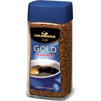 Grandos Безкофеиново разтворимо кафе на гранули Грандос Gold Сътклен буркан 100гр