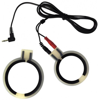 Rimba Electro Cock Rings, Bi-Polar, Round 2 pieces