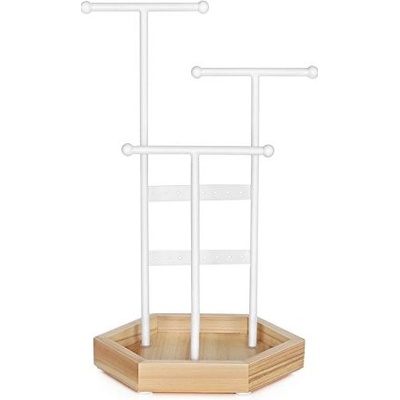 Songmics stojan na šperky bílý JJS03NW