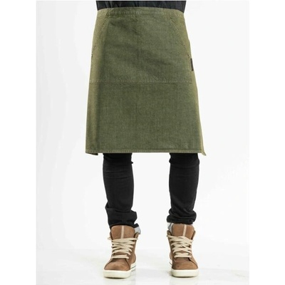 Chaud Devant Kuchařská zástěra Pouch Green Denim Green