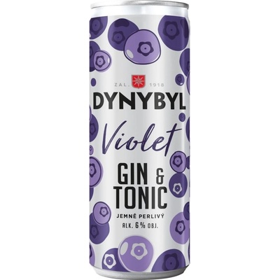 Dynybyl Gin Violet a Tonic 6% 0,25 l (plech) – Zboží Dáma