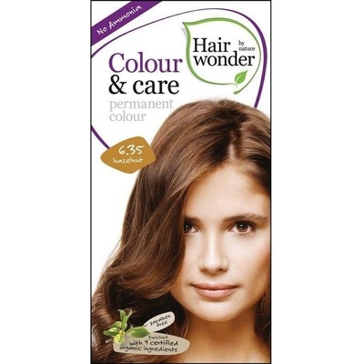 Hairwonder Colour & Care Bio prírodná dlouhotrvající farba na vlasy 6.35 Hazelnut - oříšek