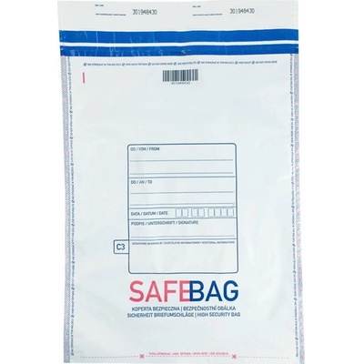 Bezpečnostná obálka SAFEBAG C3, šírka 335 mm, dĺžka 475 mm, klopa 35 mm