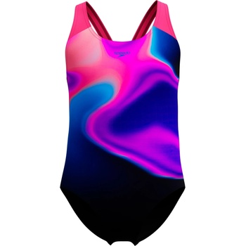 Speedo Детски бански костюм Speedo Kid's Digi Placement Splashback Swimsuit - Margarita Pink / Anthracite - размер 164 (EU) (750-1962-0415)