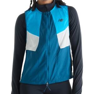New Balance Дамски елек за бягане New Balance Women's RC Vest Running vest - Blue - размер XS (129-0152-0111)