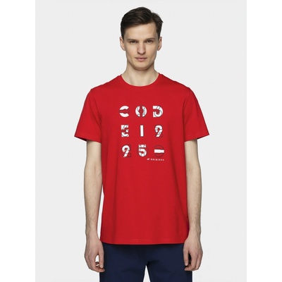 4F pánske tričko H4L21-TSM018 red