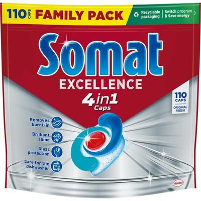 Somat 4v1 Excellence tablety do myčky 110 ks