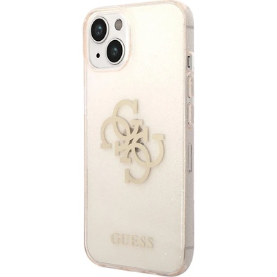 GUESS Оригинален премиум кейс Guess TPU Glitter за iPhone 14 Plus, Златист (GUHCP14MPCUGL4GGO)