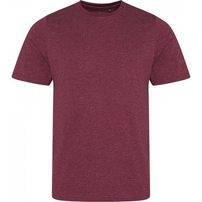Moderní směsové tričko Just Ts červená vínová melír JT001