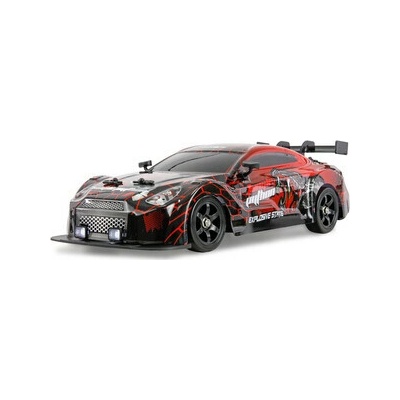 Drift Sport RC Car GTR 4WD RTR s kouřem a LED osvětlením červené 1:16