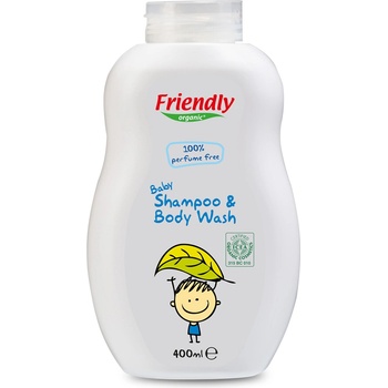 Friendly Organic Бебешки шампоан с органичен овес Friendly Organic - 400 ml, без аромат (FR.01604)