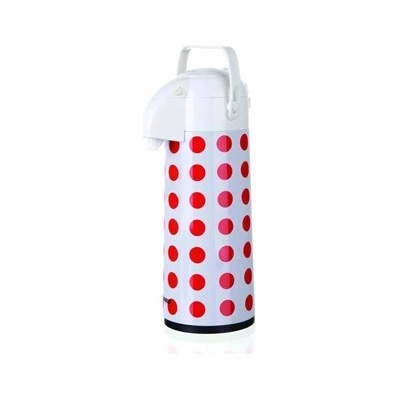 Banquet Termoska s pumpou Culinaria dekor puntíky 1,9 L