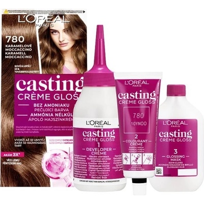 L'Oréal Paris Casting Crème Gloss farba na vlasy 780 karamelové moccaccino