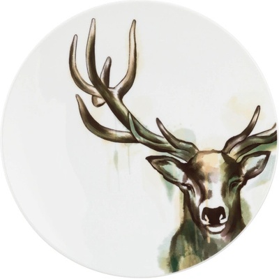 Seltmann Weiden Mělký talíř 28 cm LIFE NATURE DEER zelená
