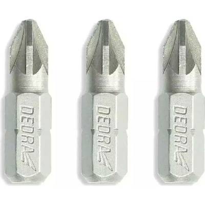 Sada šroubovacích bitů Pozidriv PZ1/2/3x25mm, blistr DEDRA 18A07S01