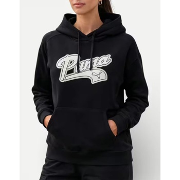 PUMA Script Hoodie Black