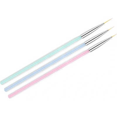 Nehtyprofi Sada štětců na zdobení nehtů 3 ks