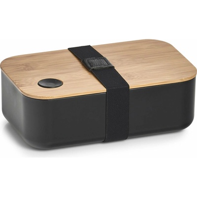 Zeller Svačinový box plast bambus 19,3 × 11,8 × 6,8 cm černý