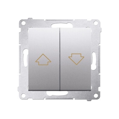Simon Ovládač žalúzií tlačidlový 10A/250V (PS) strieb. matná metalíza SIMON54Pre
