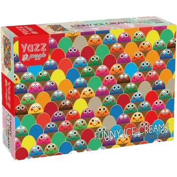 Yazz Пъзел Yazz Puzzle от 1000 части - Забавни сладоледи (3865)