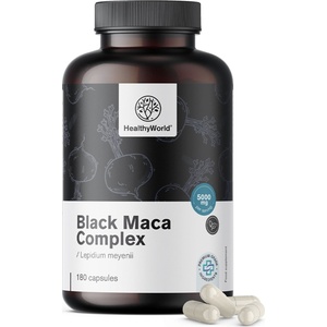 HealthyWorld Комплекс Black Maca 5000 mg - 180 капсули