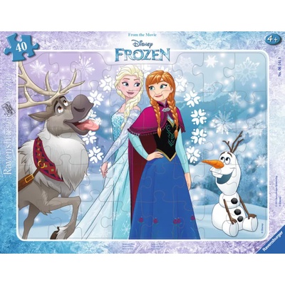 Ravensburger - Puzzle Frozen: Anna and Elsa - 40 - 99 piese
