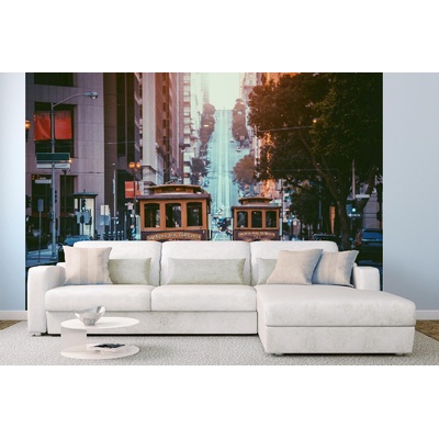 DIMEX ART Самозалепваща се флизелинова фототапета улица калифорния 375 x 250 см